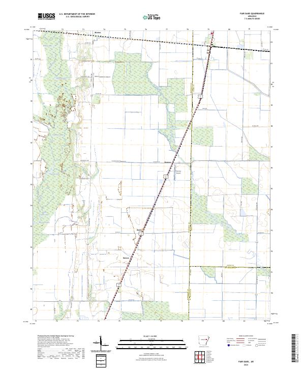 Fair Oaks topographic map thumbnail