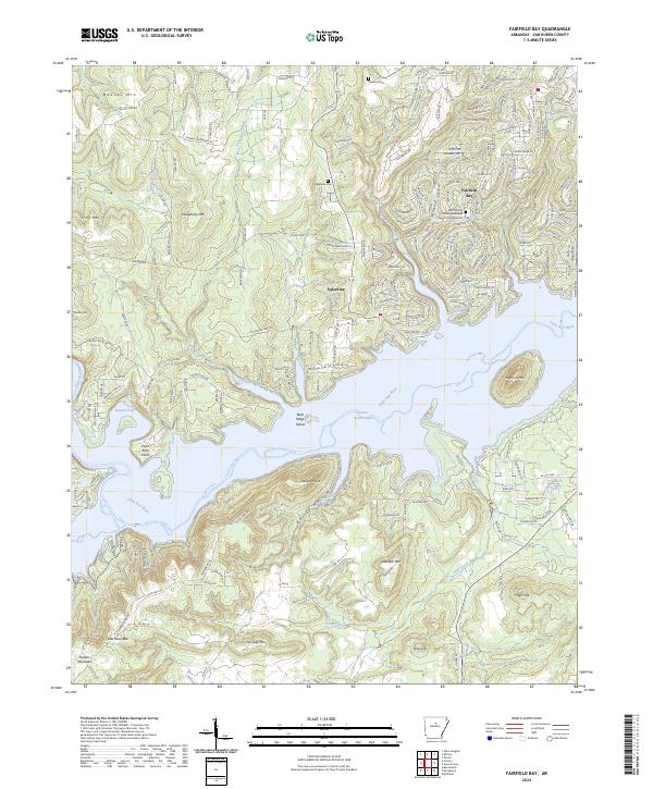 Fairfield Bay topographic map thumbnail