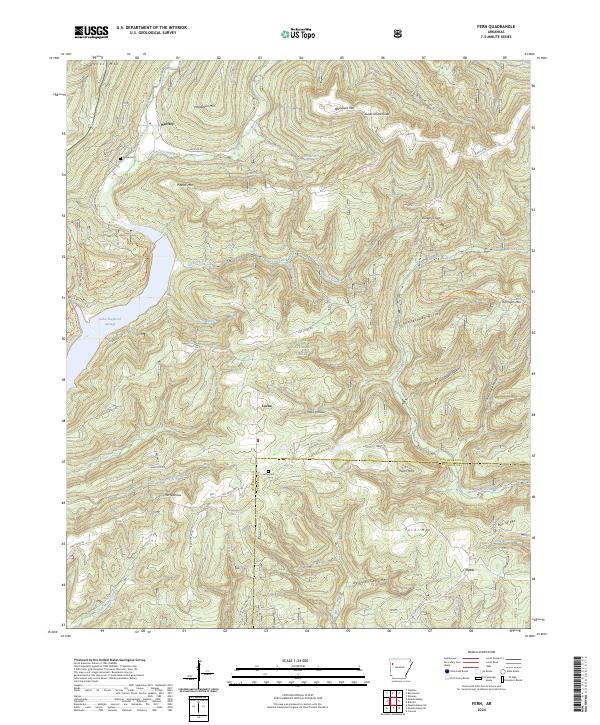 Fern topographic map thumbnail
