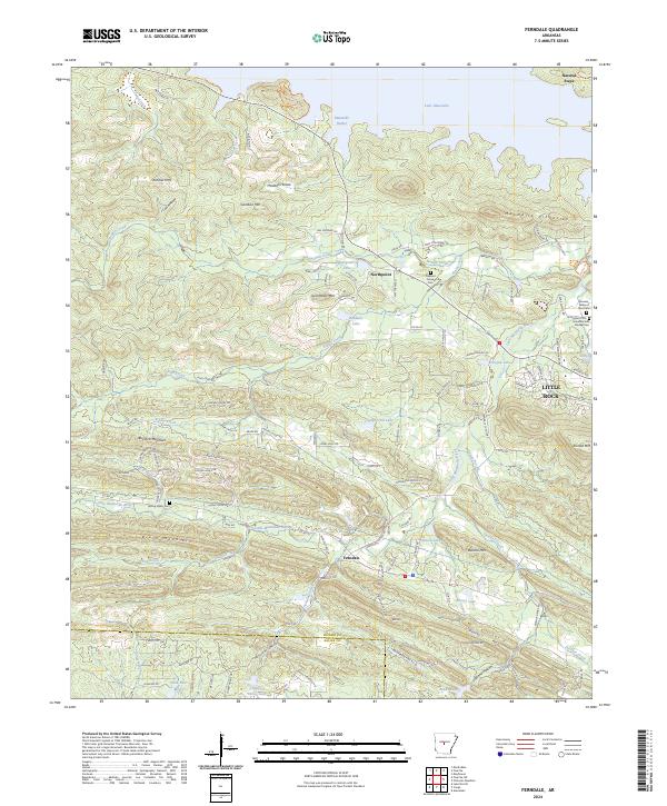 Ferndale topographic map thumbnail