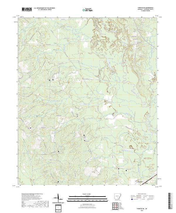 Fordyce NE topographic map thumbnail