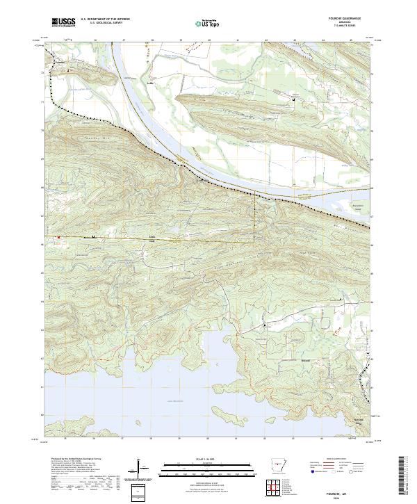 Fourche topographic map thumbnail