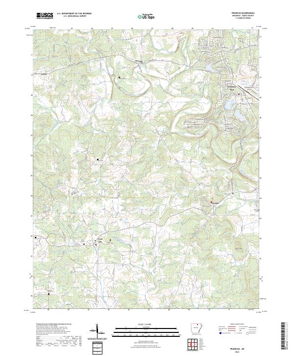 Franklin topographic map thumbnail