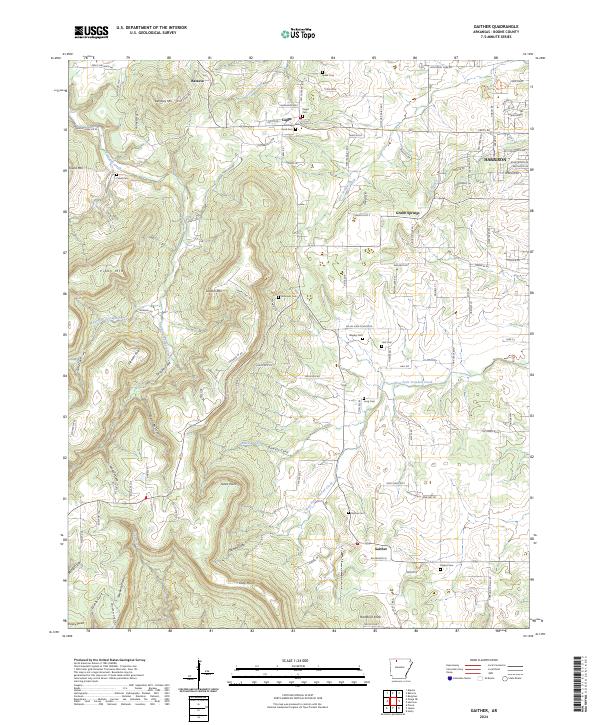 Gaither topographic map thumbnail