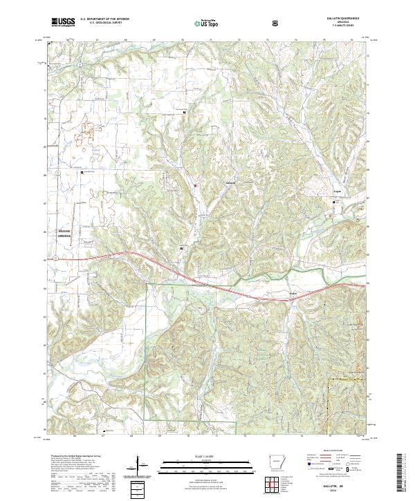 Gallatin topographic map thumbnail