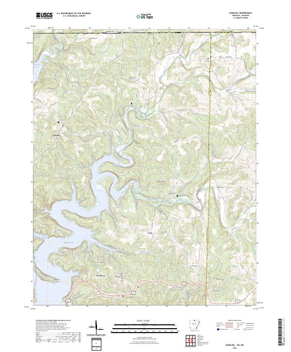 Gamaliel topographic map thumbnail