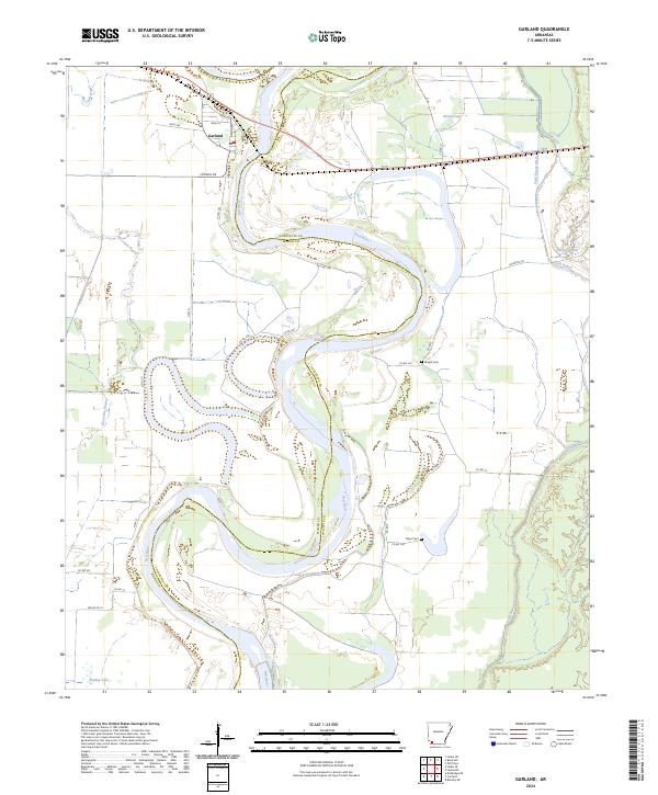 Garland topographic map thumbnail