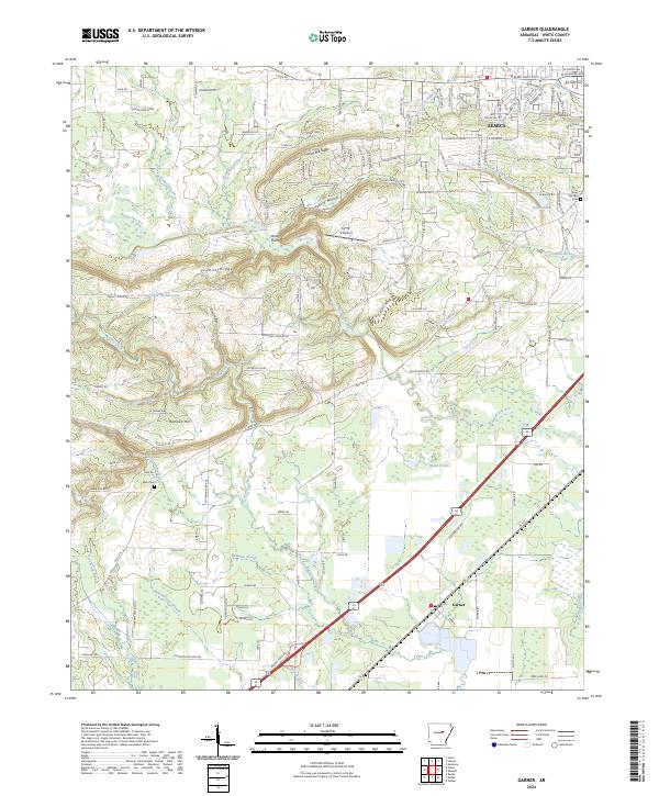 Garner topographic map thumbnail