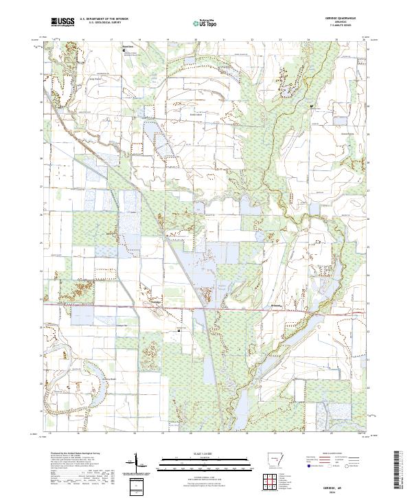 Geridge topographic map thumbnail
