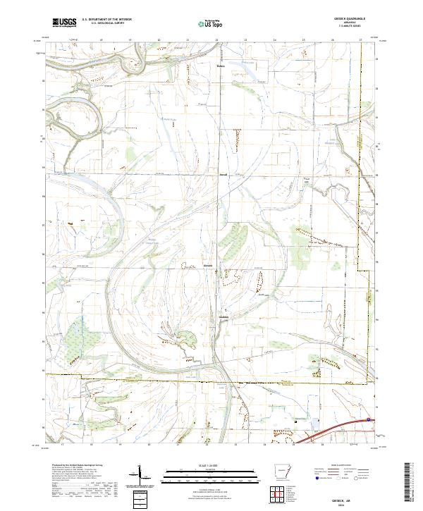 Gieseck topographic map thumbnail