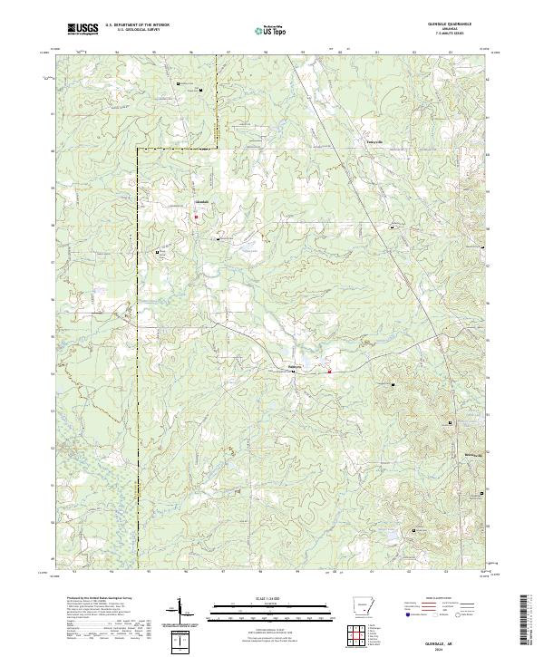 Glendale topographic map thumbnail