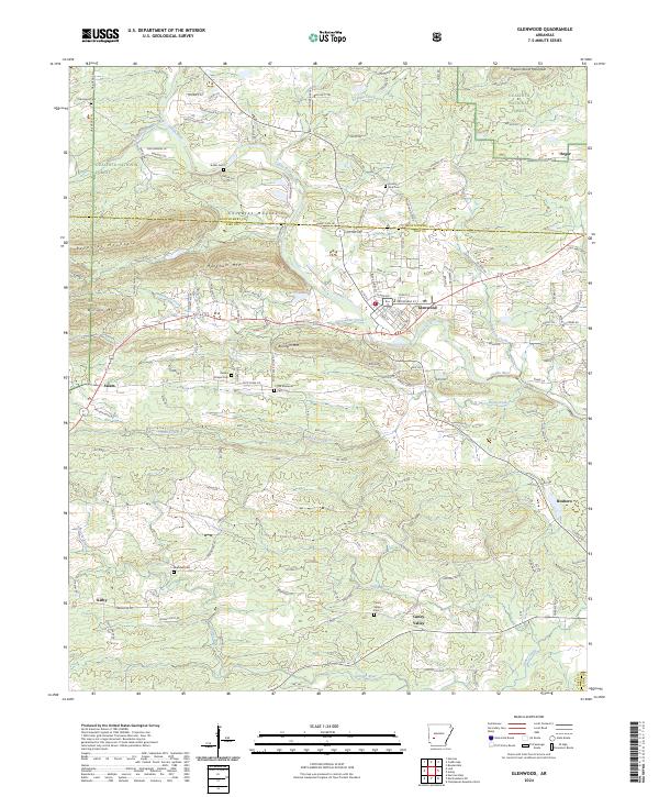 Glenwood topographic map thumbnail