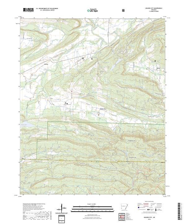 Golden City topographic map thumbnail