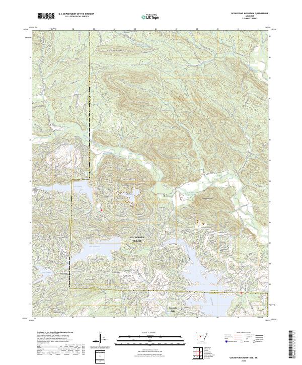 Goosepond Mountain topographic map thumbnail