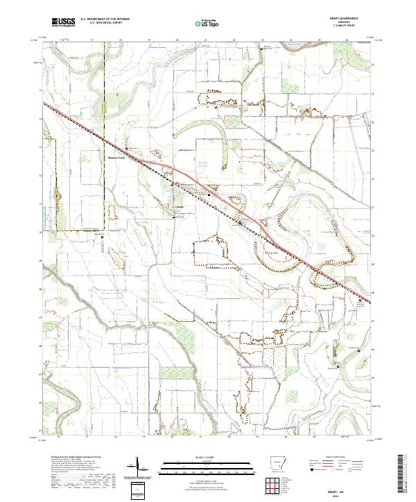 Grady topographic map thumbnail
