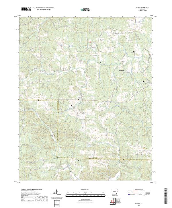 Grange topographic map thumbnail