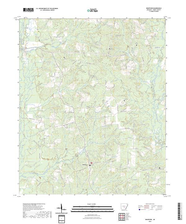 Grapevine topographic map thumbnail