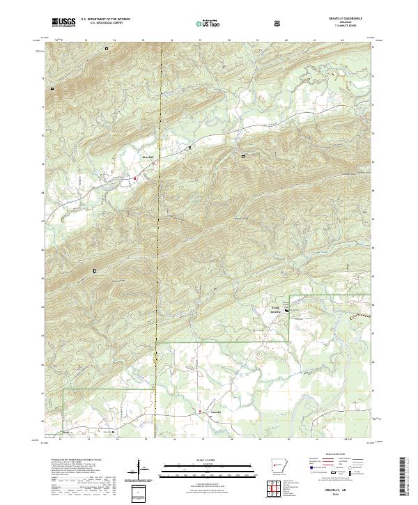 Gravelly topographic map thumbnail