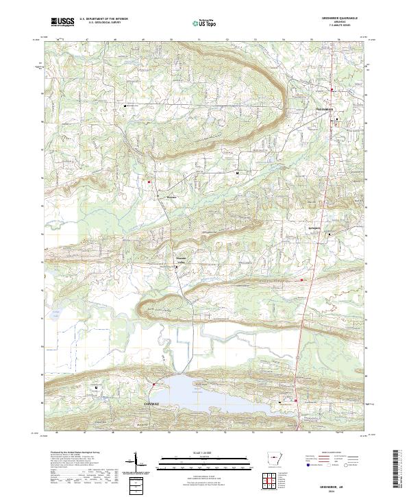 Greenbrier topographic map thumbnail
