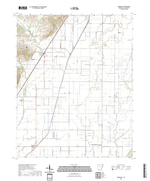 Greenway topographic map thumbnail