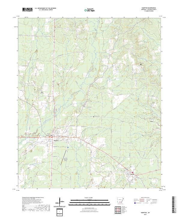 Hampton topographic map thumbnail