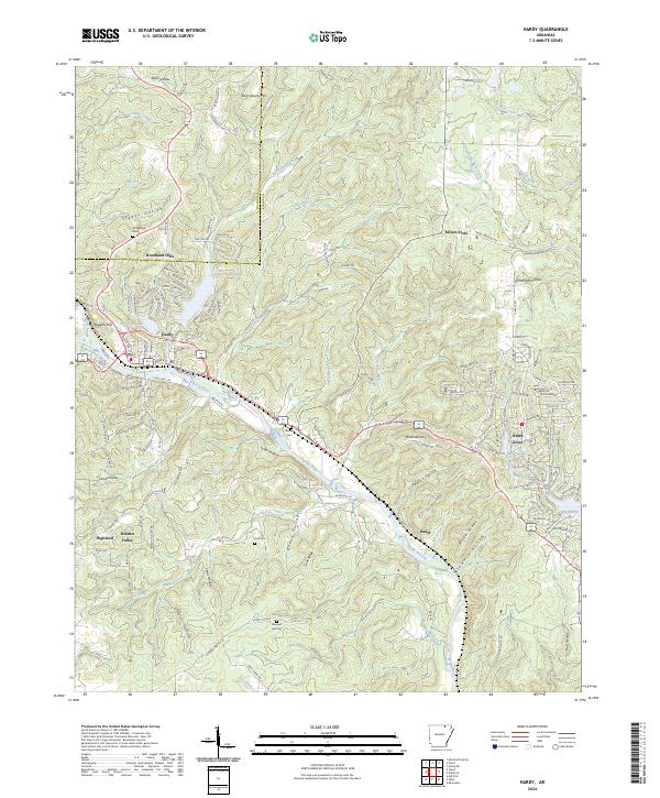Hardy topographic map thumbnail