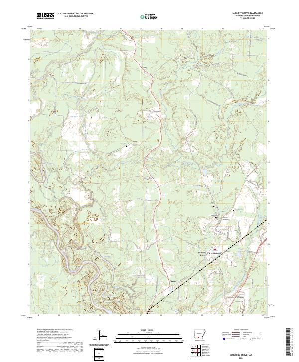 Harmony Grove topographic map thumbnail