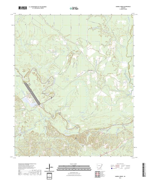 Harrell Brake topographic map thumbnail