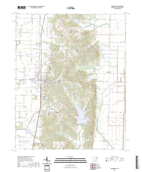 Harrisburg topographic map thumbnail