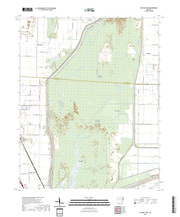 Hatchie Coon topographic map thumbnail