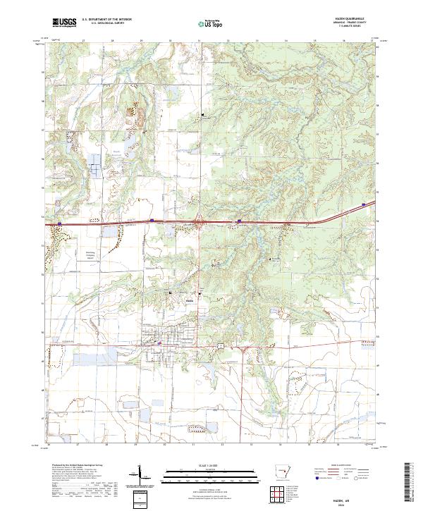 Hazen topographic map thumbnail