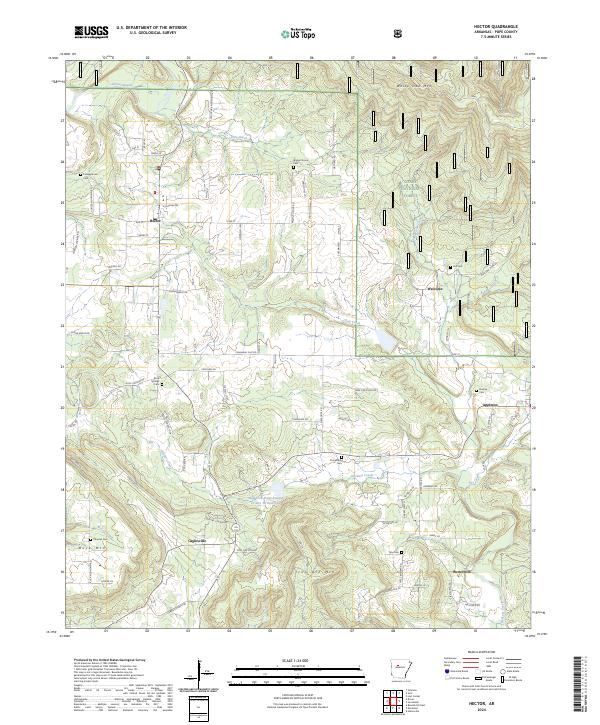 Hector topographic map thumbnail