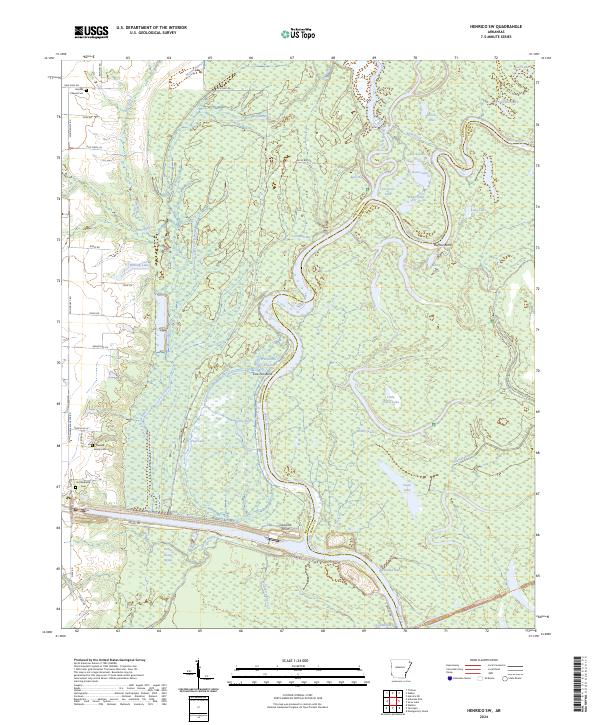 Henrico SW topographic map thumbnail