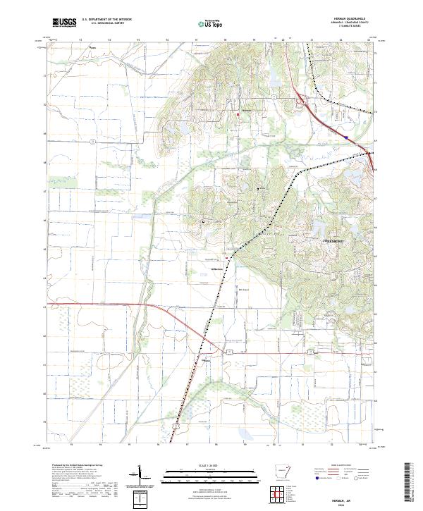 Herman topographic map thumbnail