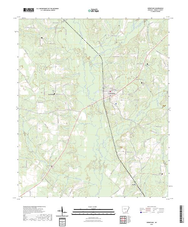 Hermitage topographic map thumbnail