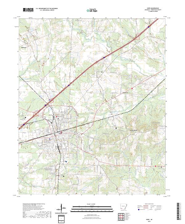 Hope topographic map thumbnail