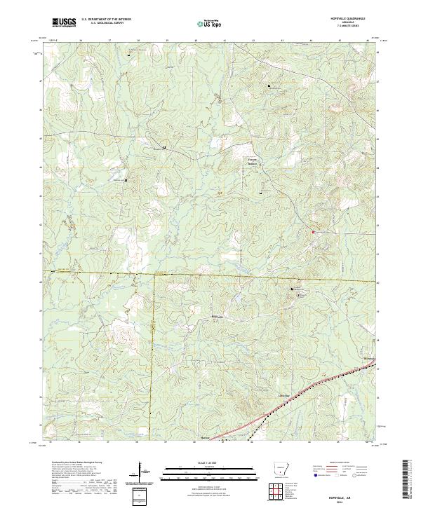 Hopeville topographic map thumbnail