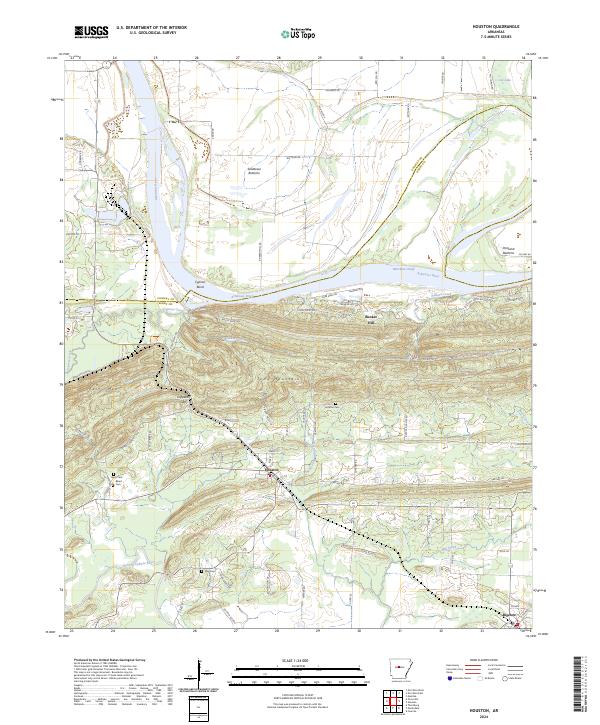 Houston topographic map thumbnail