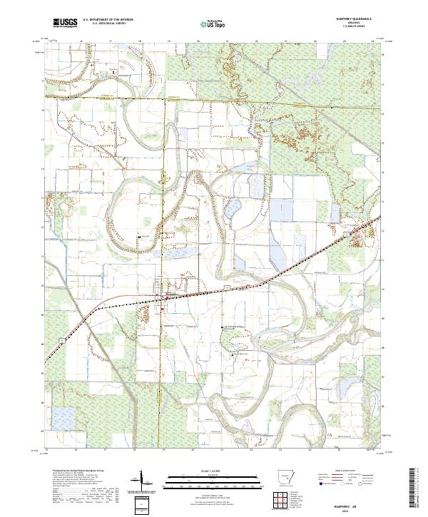 Humphrey topographic map thumbnail