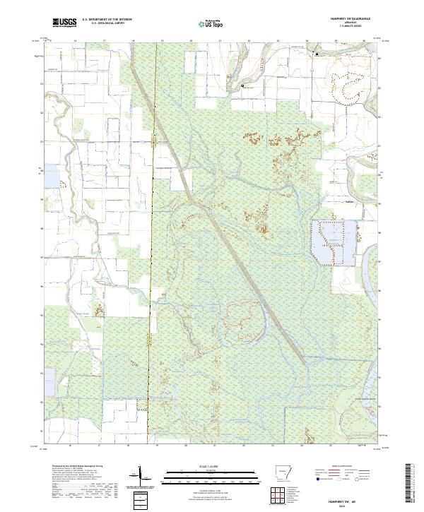Humphrey SW topographic map thumbnail