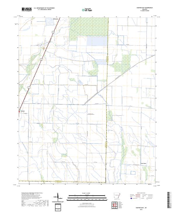 Hunter East topographic map thumbnail