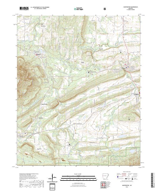 Huntington topographic map thumbnail