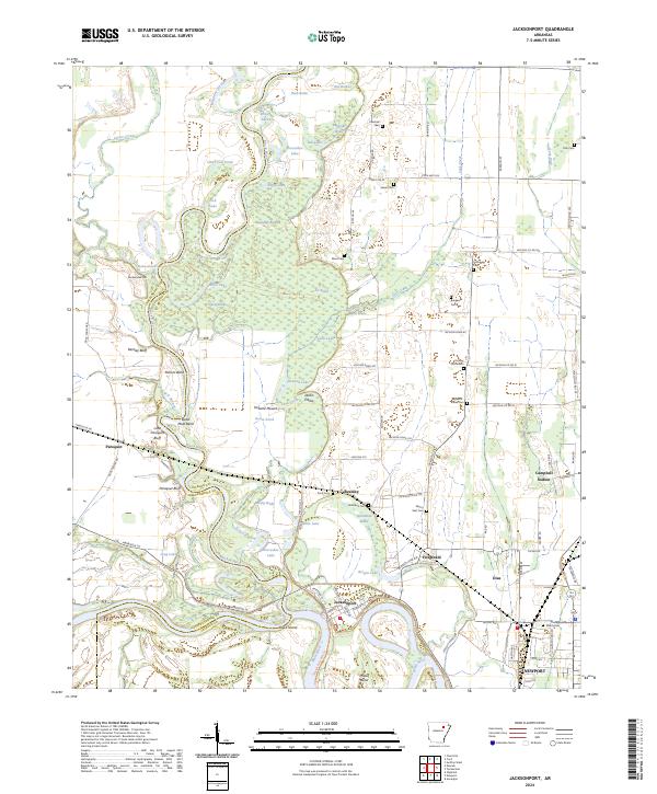Jacksonport topographic map thumbnail