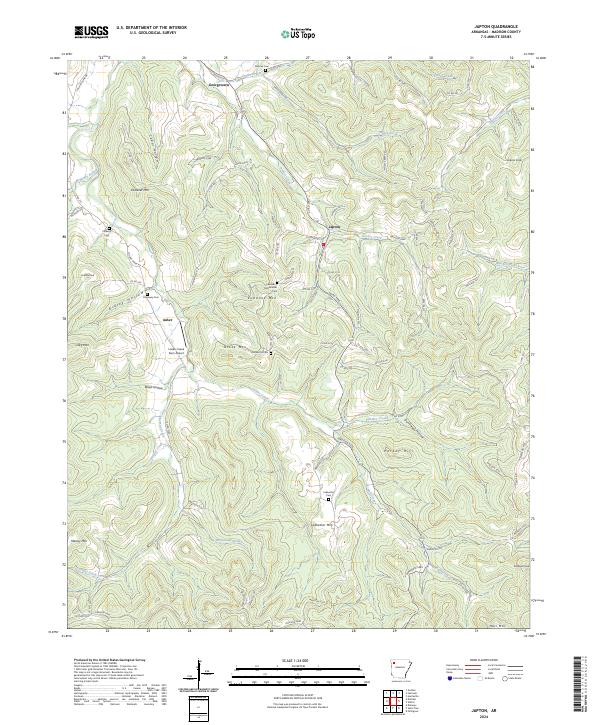 Japton topographic map thumbnail
