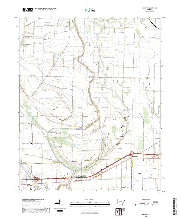 Jeanette topographic map thumbnail