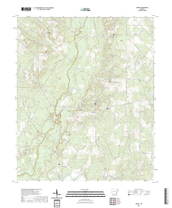 Jersey topographic map thumbnail