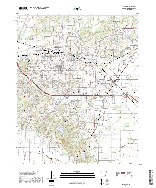 Jonesboro topographic map thumbnail