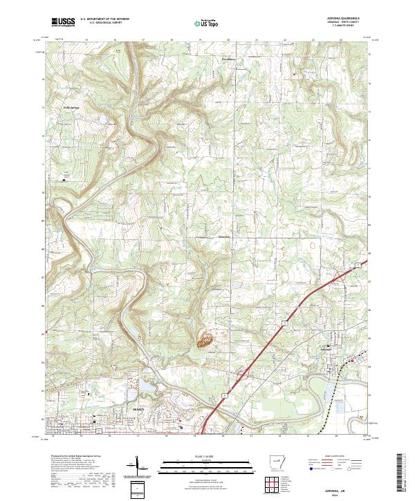 Judsonia topographic map thumbnail