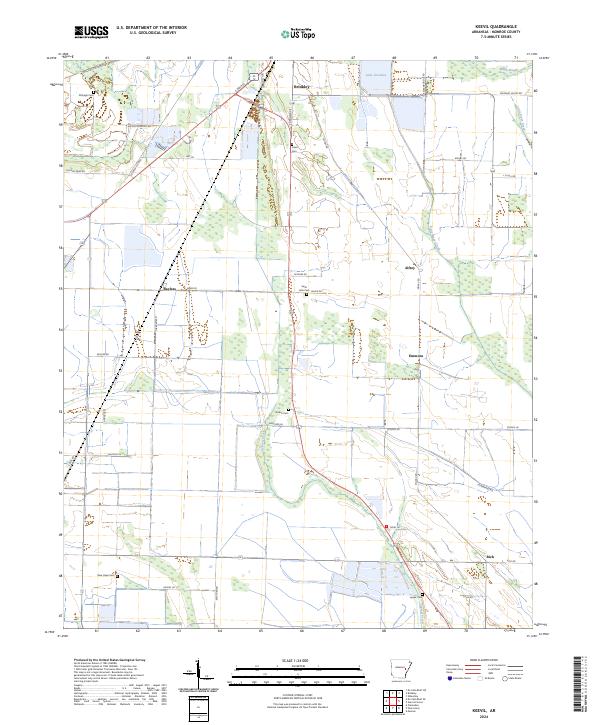 Keevil topographic map thumbnail