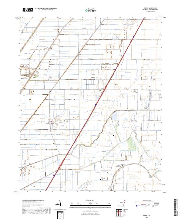 Keiser topographic map thumbnail